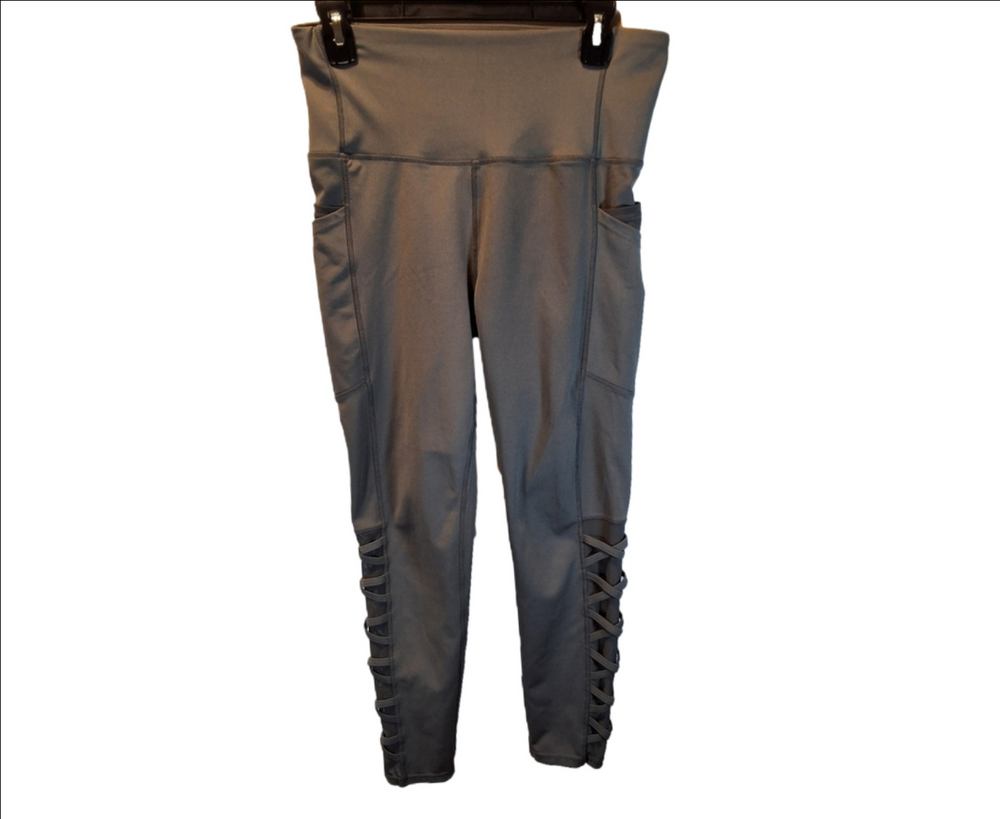 Nicole Miller Lattice Grey Sports Leggings - Look and Feel Your Best!
